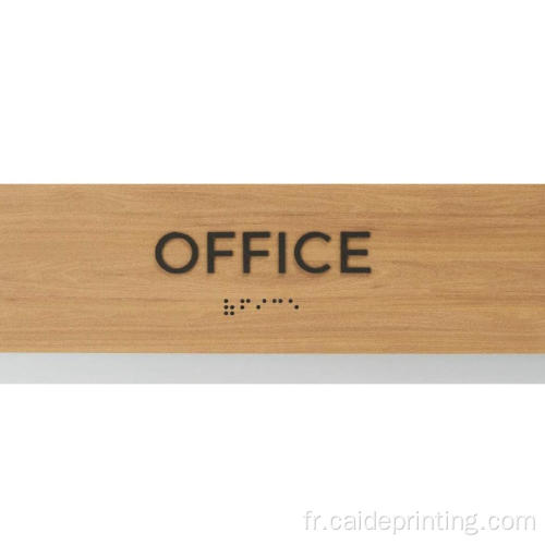 Panneau de bureau avec braille